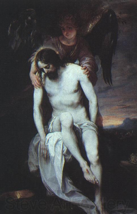 Cano, Alonso The Dead Christ Supported by an Angel r Spain oil painting art